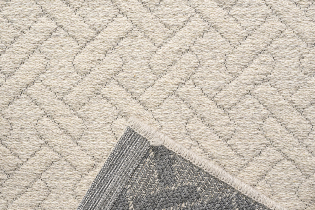 High Line Flatweave Pure Wool Beige color Rug - Rugs Direct