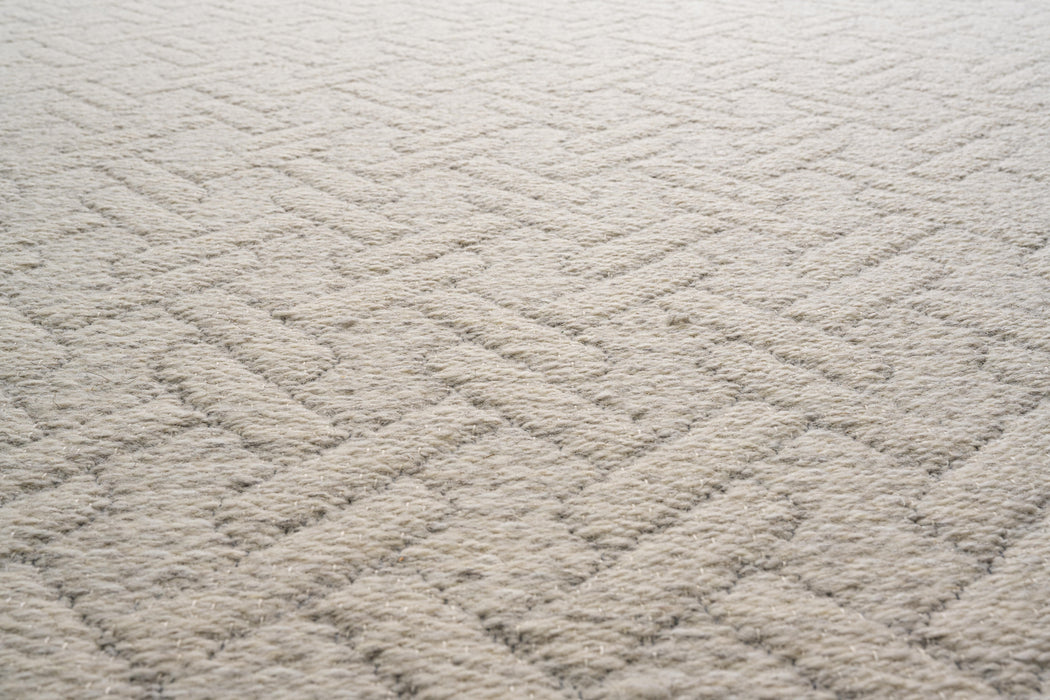 High Line Flatweave Pure Wool Beige color Rug - Rugs Direct