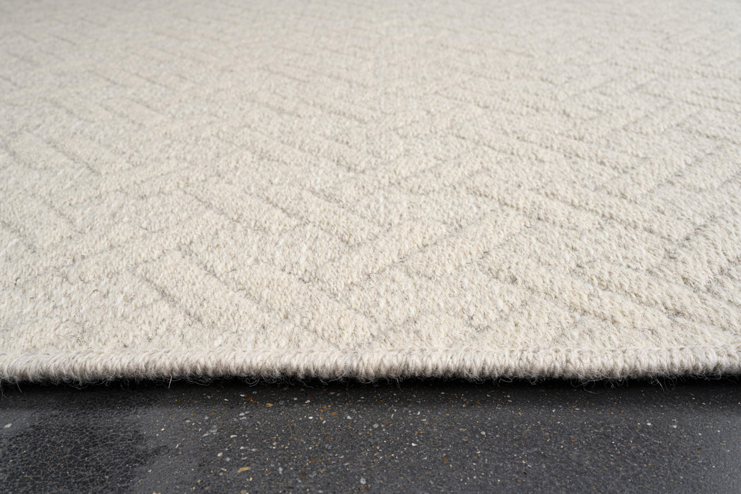High Line Flatweave Pure Wool Beige color Rug - Rugs Direct