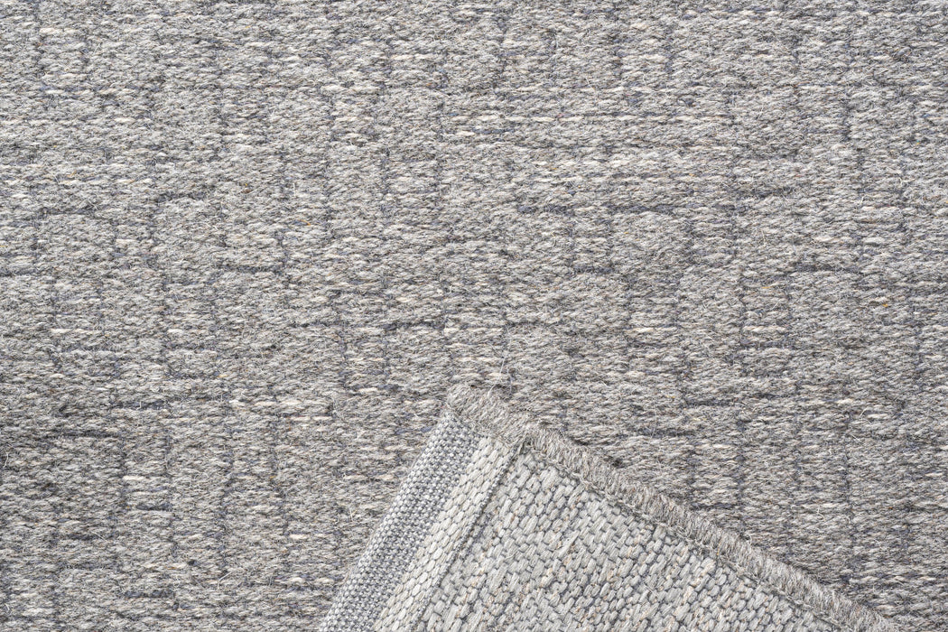 High Line Flatweave Pure Wool Grey color Rug Size: 160 x 230cm - Rugs Direct