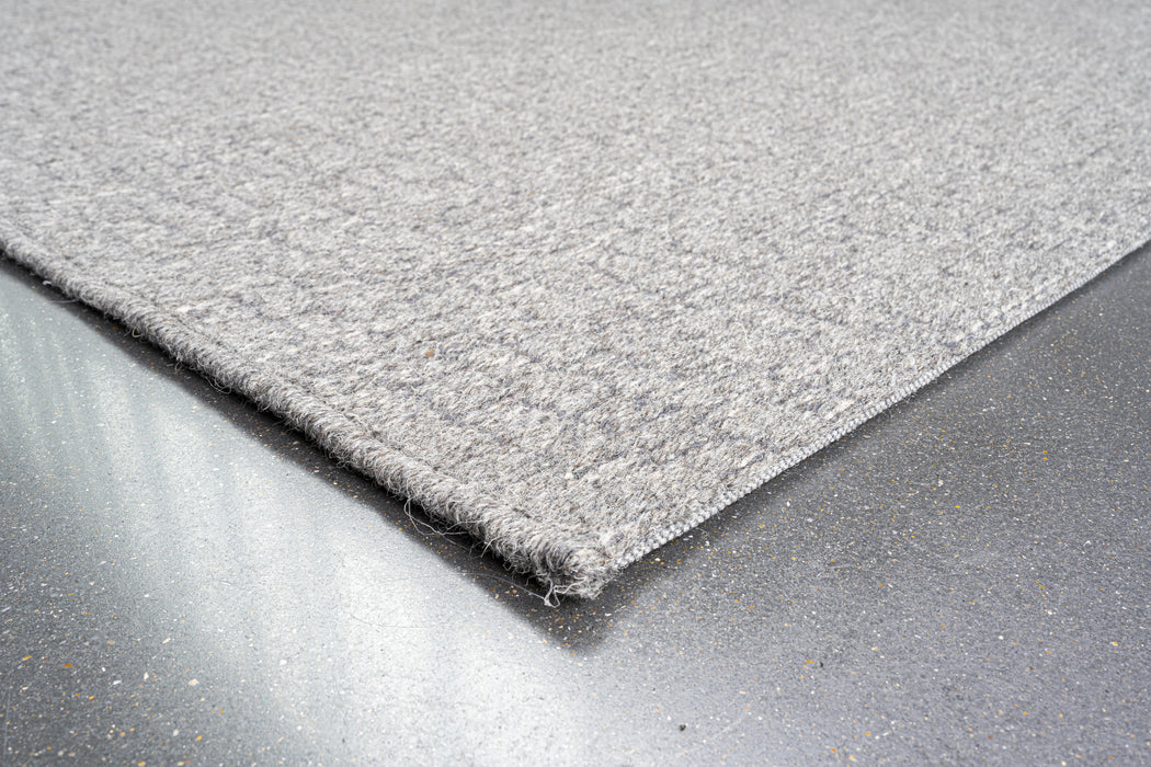 High Line Flatweave Pure Wool Grey color Rug Size: 160 x 230cm - Rugs Direct