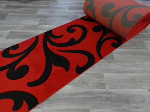 Modern Filigree Design Turkish Hallway Runner 80cm Wide x Cut To Order - Rugs Direct