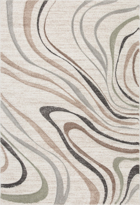 Abstract Pattern Rug Uk Cream Swirl Abstract Pattern Rug in Cream & Soft Tones Colours — Rugs Direct