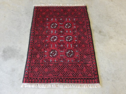 Afghan Hand Knotted Turkman Rug Size: 75 x 105cm - Rugs Direct