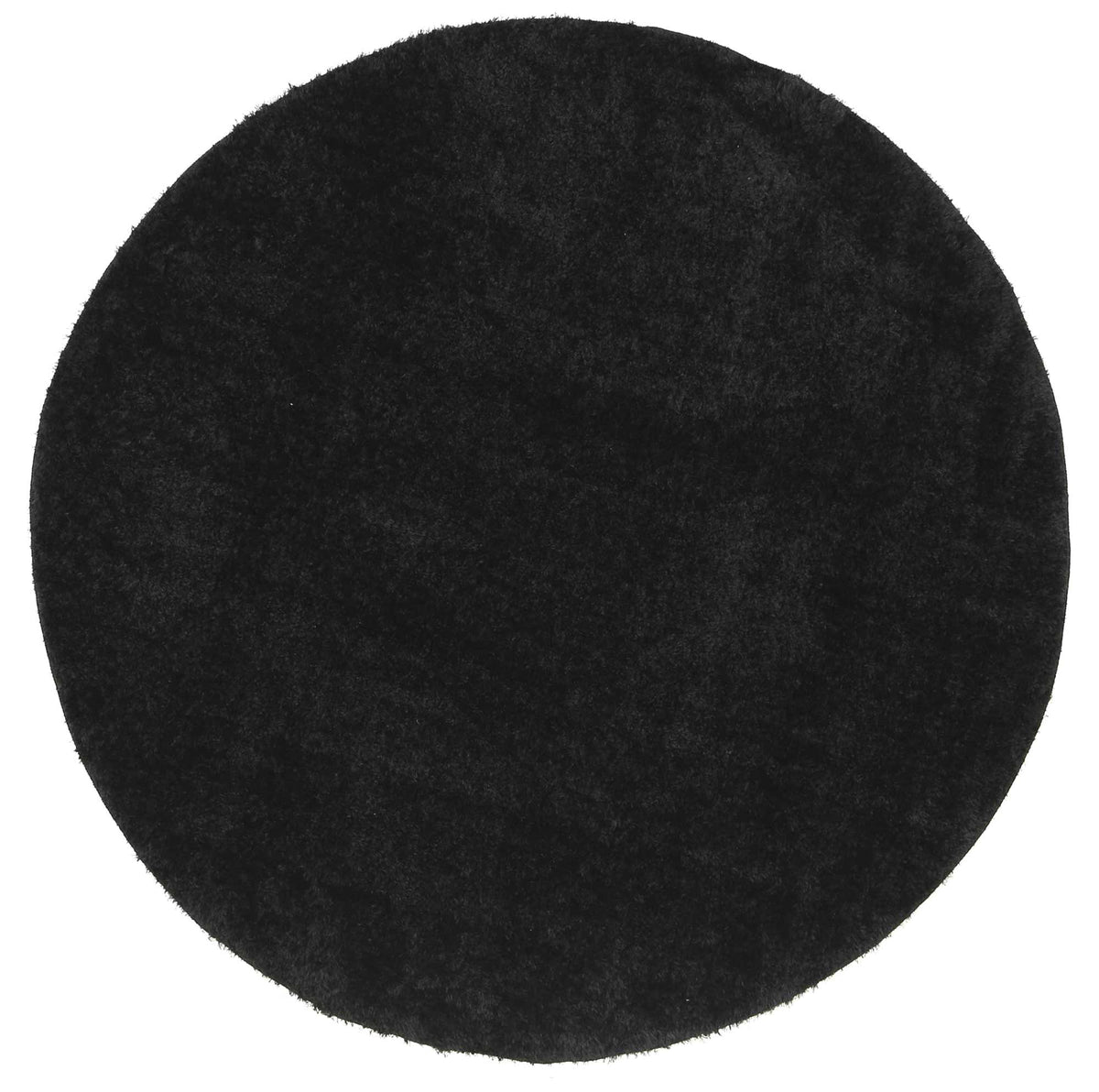 Dream Shaggy Black Colour Turkish Round Rug — Rugs Direct