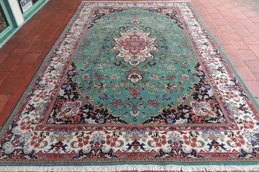 Persian Hand Knotted Yazd Rug Size: 313 x 200cm-Persian Rug-Rugs Direct