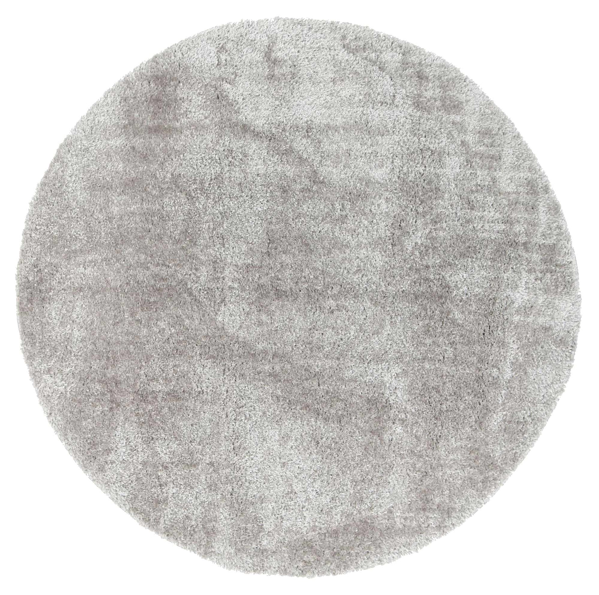 Dream Shaggy Grey Colour Turkish Round Rug — Rugs Direct