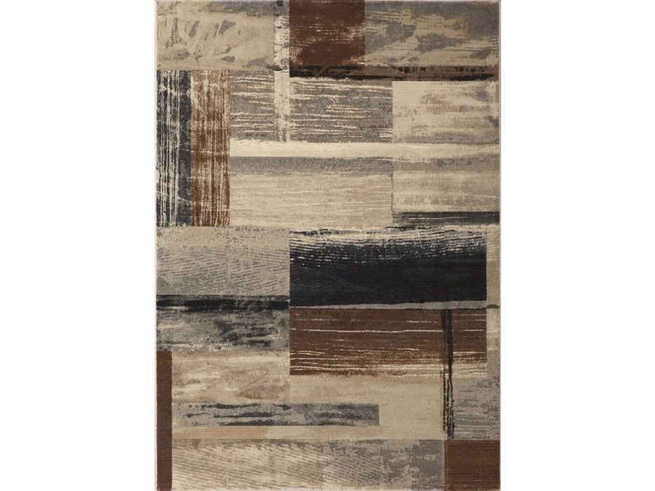 Abstract Earth Tone Argentum Rug - Rugs Direct