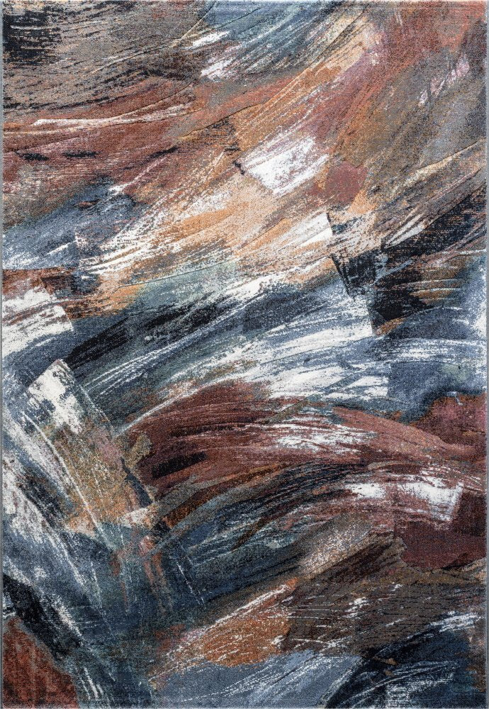 Brush Stroke Design Argentum Rug — Rugs Direct