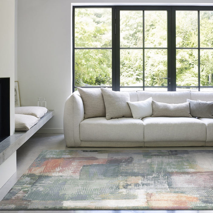 Funky Brush Stroke Design Argentum Rug — Rugs Direct