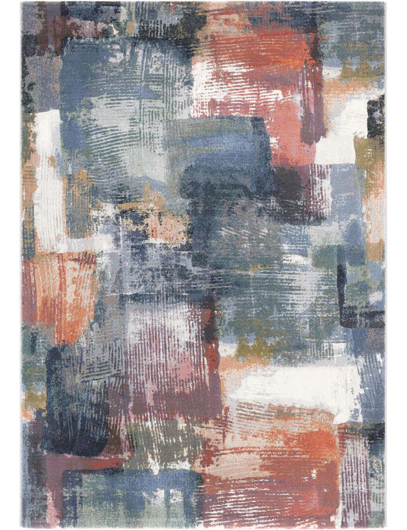 Funky Brush Stroke Design Argentum Rug — Rugs Direct