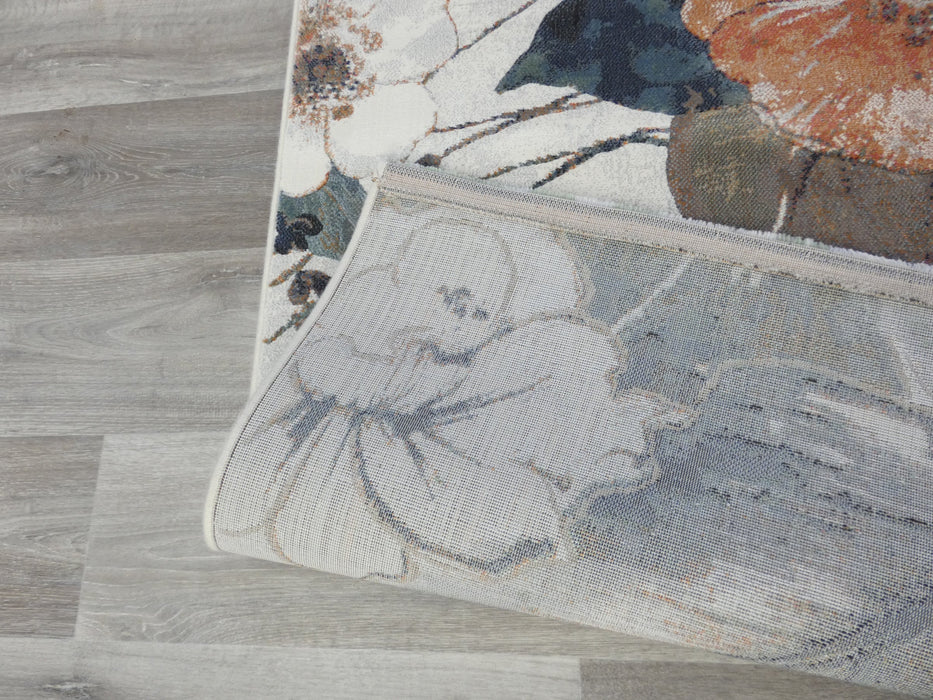 Mastercraft Floral Argentum Rug - Rugs Direct