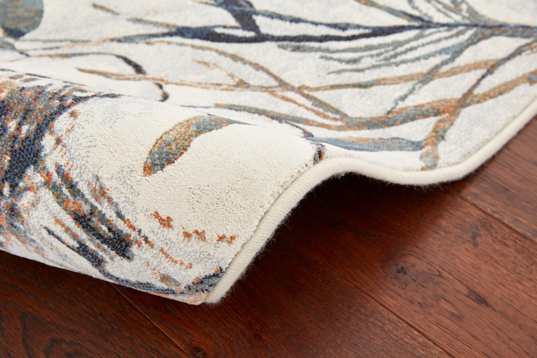 Mastercraft Floral Argentum Rug - Rugs Direct