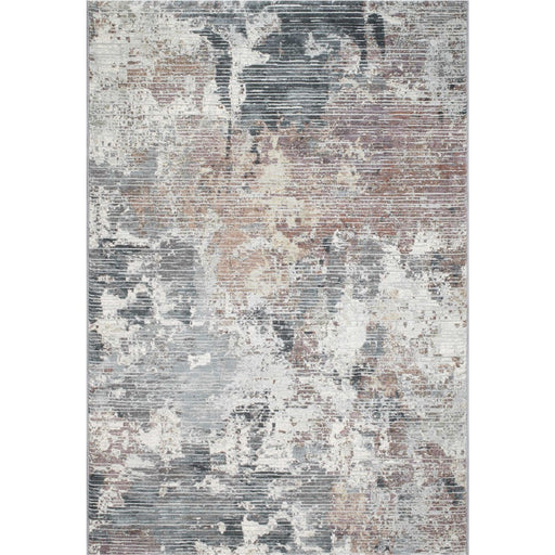 Modern Abstract Carved Design Argentum Rug - Rugs Direct