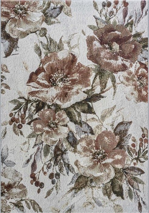 Botanical Paradise Design Argentum Rug - Rugs Direct
