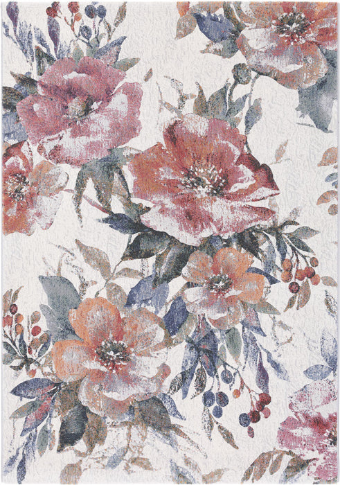 Botanical Paradise Design Argentum Rug - Rugs Direct