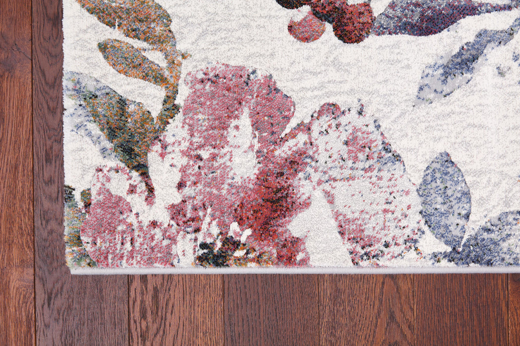 Botanical Paradise Design Argentum Rug - Rugs Direct
