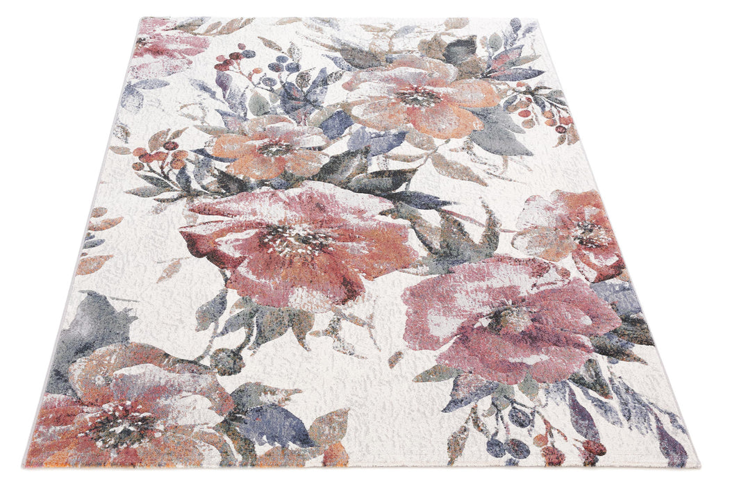 Botanical Paradise Design Argentum Rug - Rugs Direct