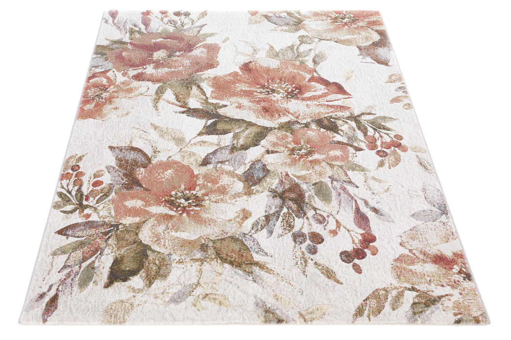 Botanical Paradise Design Argentum Rug - Rugs Direct