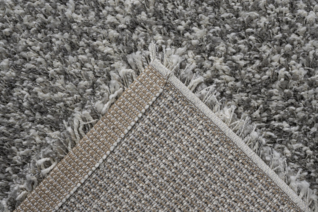 Twilight Pearl Silver Ivory Mix Shaggy Rug