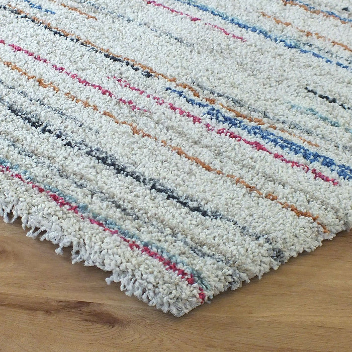 Thick Modern Multi Colour Shaggy Rug-Modern Rug-Rugs Direct