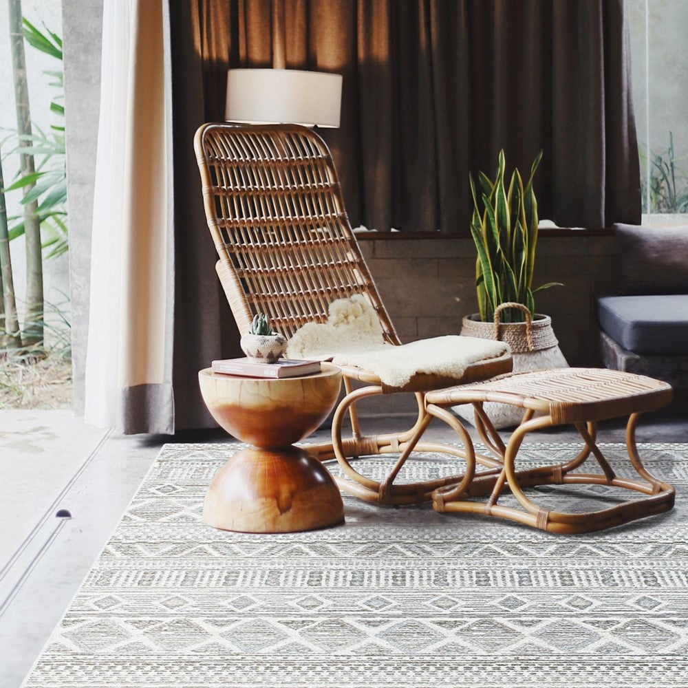 Brighton Indoor/Outdoor Aztec Design Flatweave Rug — Rugs Direct