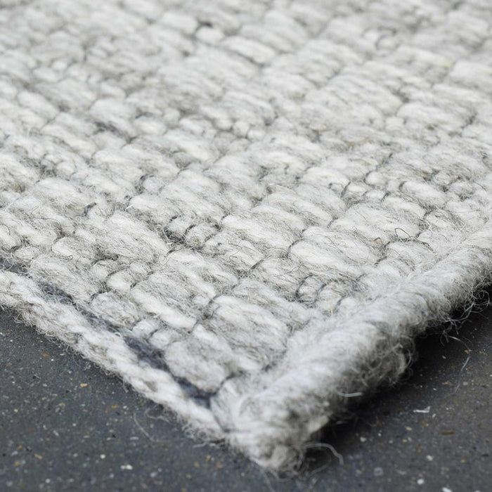 High Line Modern Wool Rugs in Light Grey 99633 3013