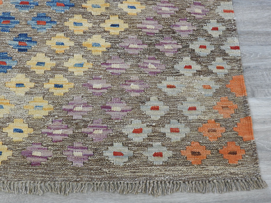 Afghan Handmade Choubi Kilim Rug Size: 179 x 239cm-Kilim Rug-Rugs Direct