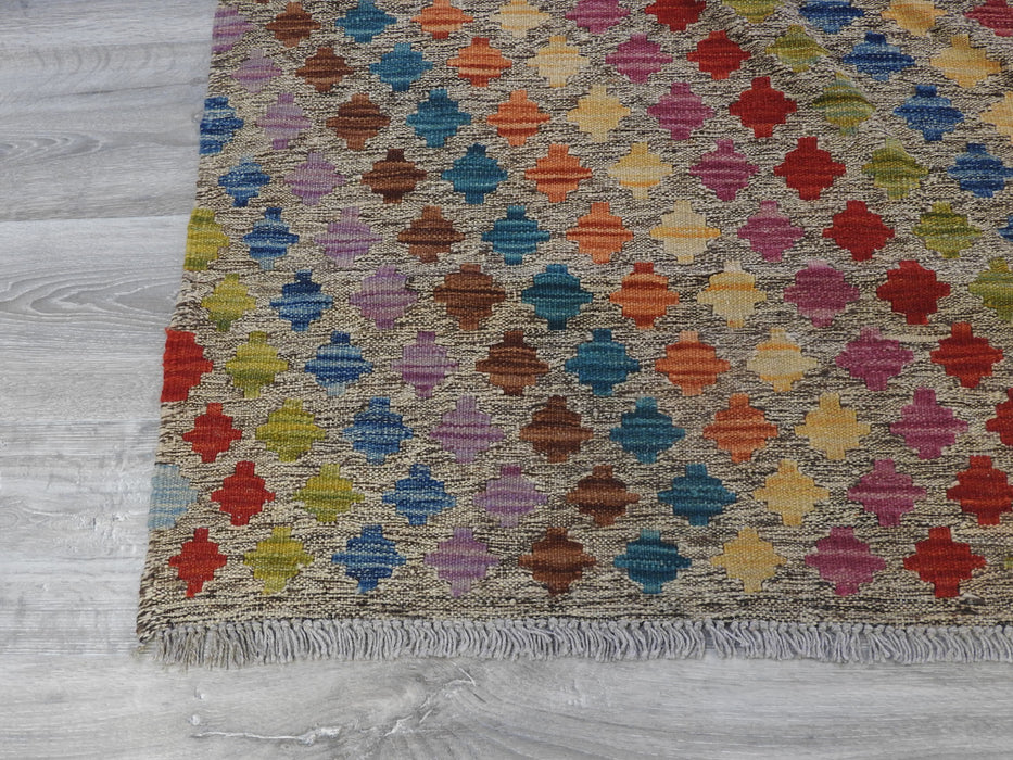 Afghan Handmade Choubi Kilim Rug Size: 203 x 289cm-Kilim Rug-Rugs Direct