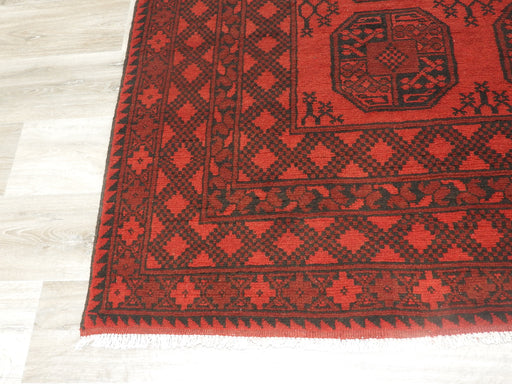 Afghan Hand Knotted Turkman Rug Size: 285cm x 197cm-Afghan Rug-Rugs Direct