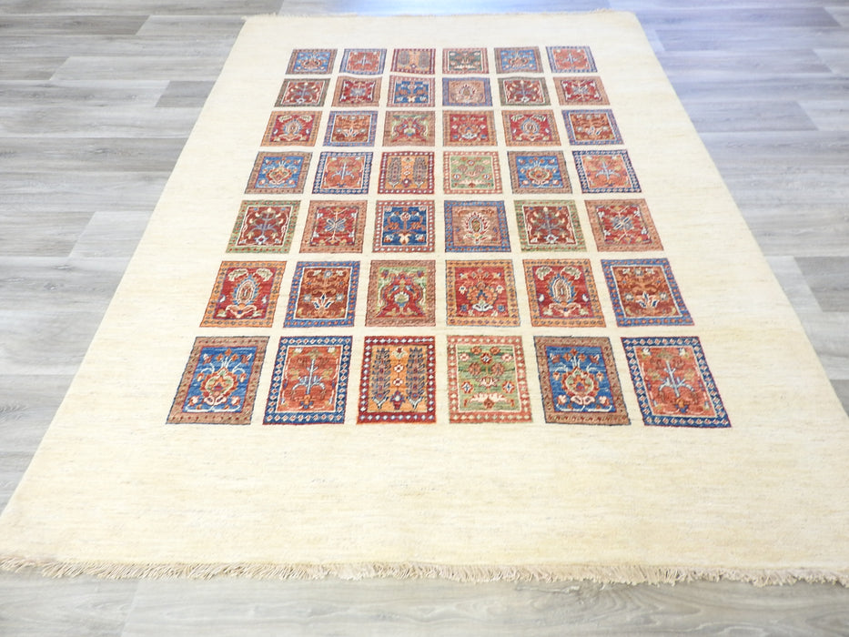 Afghan Hand Knotted Choubi Rug Size: 236 x 171cm-Afghan Rug-Rugs Direct