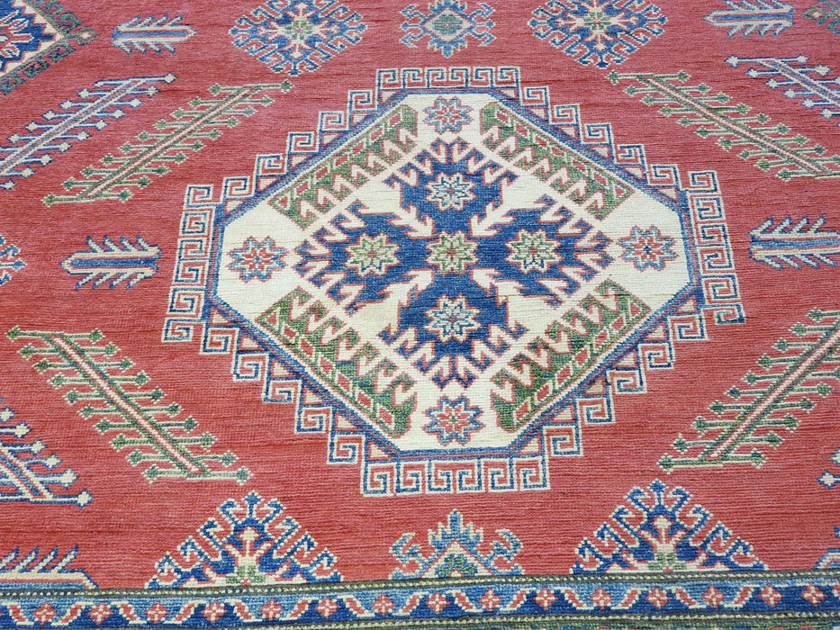 Afghan Hand Knotted Kazak Rug Size: 362 x 272cm-Kazak Rug-Rugs Direct