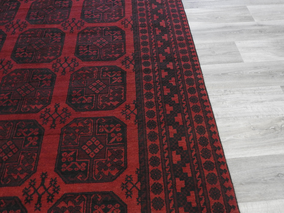 Afghan Hand Knotted Turkman Rug Size: 299cm x 204cm-Afghan Rug-Rugs Direct