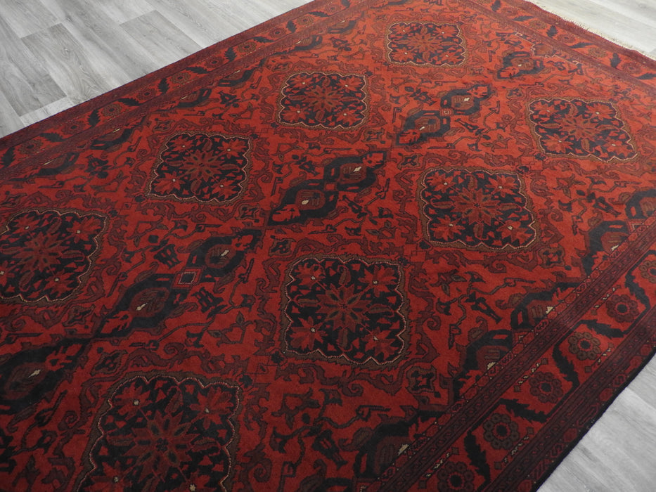 Afghan Hand Knotted Khal Mohammadi Rug Size: 295 x 202cm-Afghan Rug-Rugs Direct