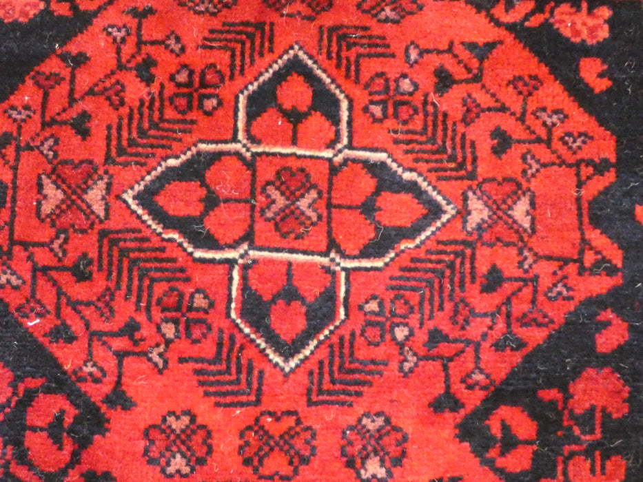 Hand Knotted Afghan Belgique Rug Size: 198cm x 155cm-Afghan Rug-Rugs Direct
