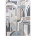 Galleria Modern Abstract Face Design Argentum Rug - Rugs Direct