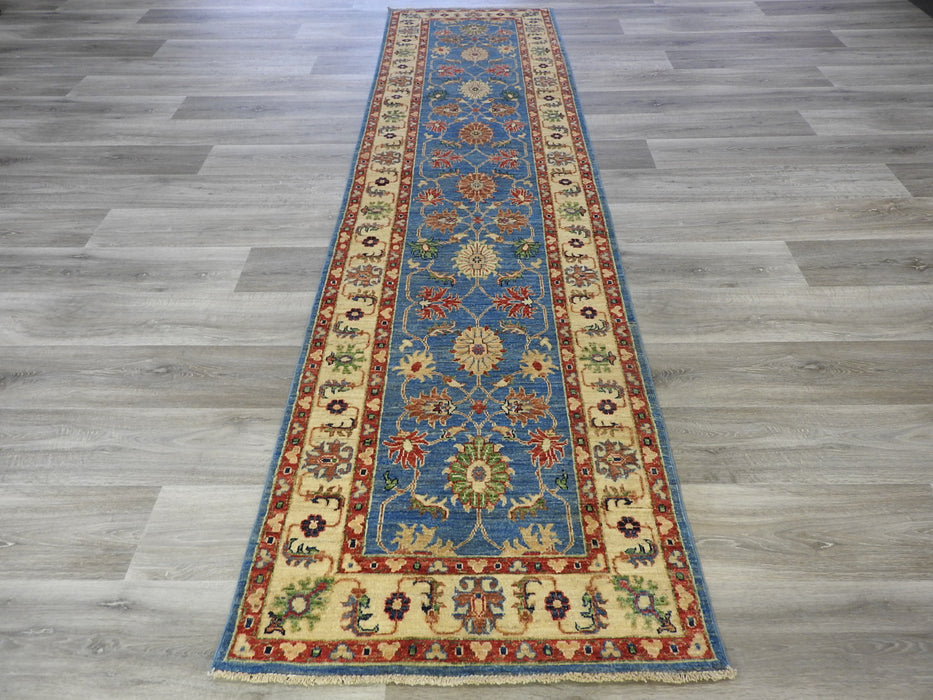 Afghan Hand Knotted Choubi Runner Size: 81 x 311cm-Afghan Rug-Rugs Direct