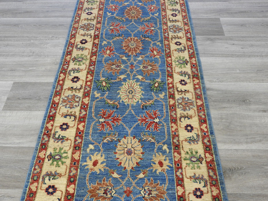 Afghan Hand Knotted Choubi Runner Size: 81 x 311cm-Afghan Rug-Rugs Direct
