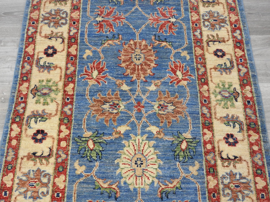 Afghan Hand Knotted Choubi Runner Size: 81 x 311cm-Afghan Rug-Rugs Direct