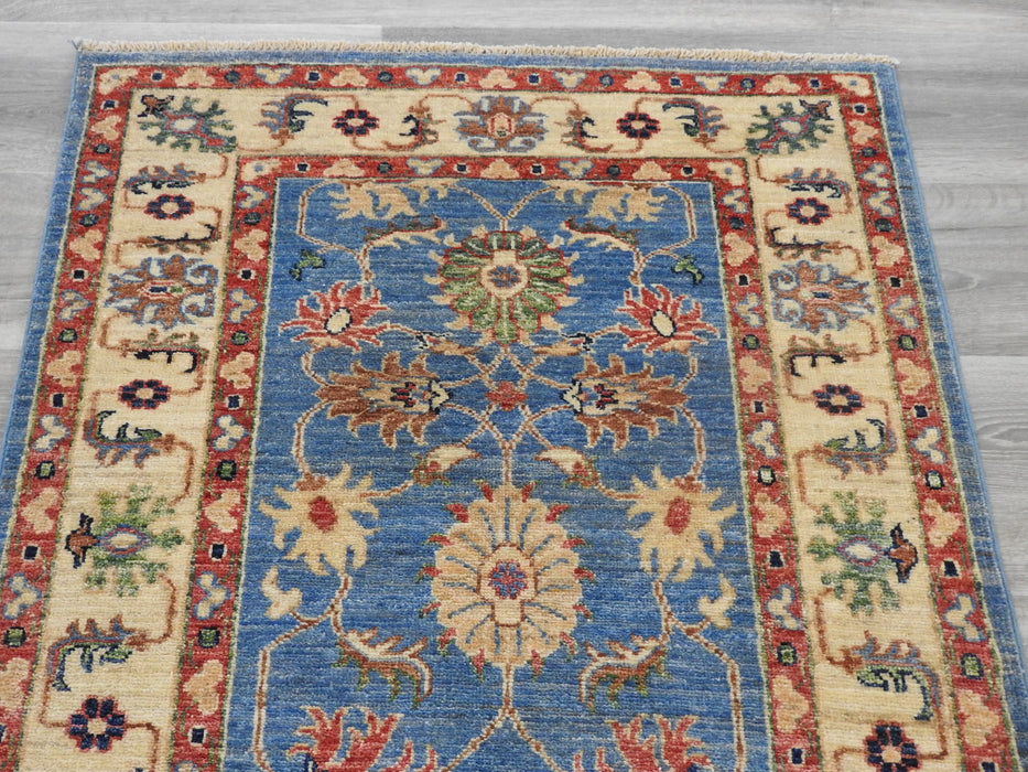 Afghan Hand Knotted Choubi Runner Size: 81 x 311cm-Afghan Rug-Rugs Direct