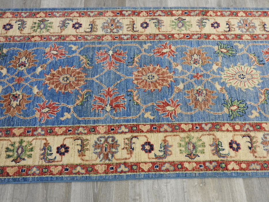 Afghan Hand Knotted Choubi Runner Size: 81 x 311cm-Afghan Rug-Rugs Direct
