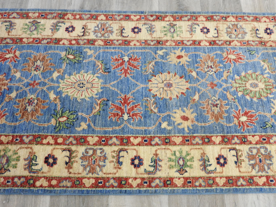 Afghan Hand Knotted Choubi Runner Size: 81 x 311cm-Afghan Rug-Rugs Direct