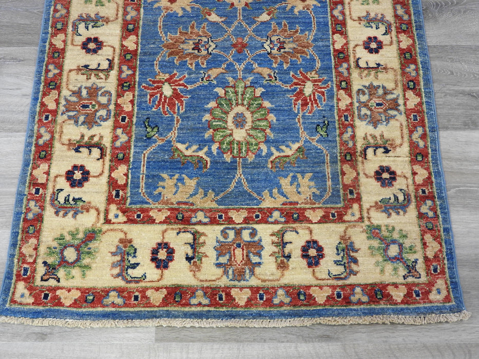Afghan Hand Knotted Choubi Runner Size: 81 x 311cm-Afghan Rug-Rugs Direct