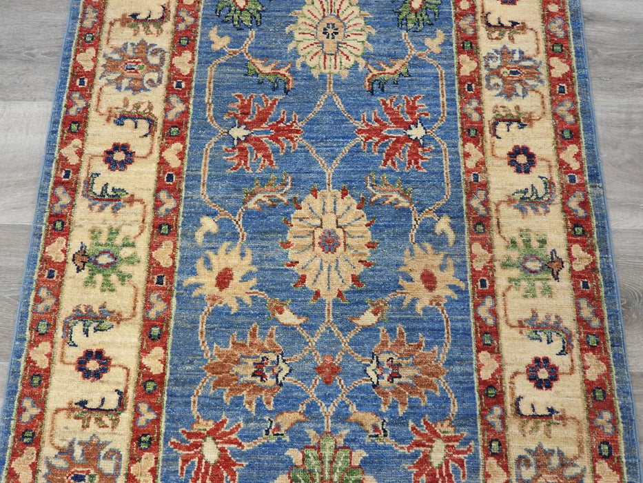 Afghan Hand Knotted Choubi Runner Size: 81 x 311cm-Afghan Rug-Rugs Direct
