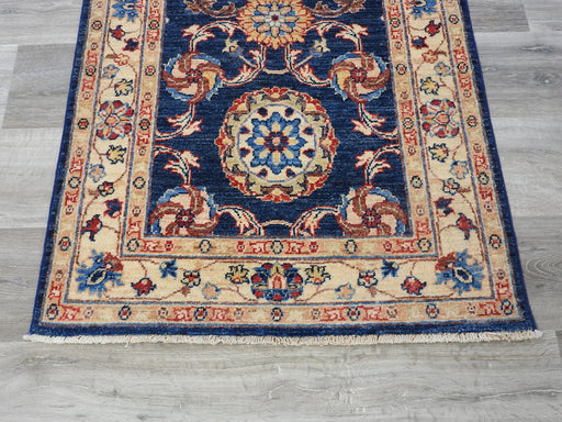 Afghan Hand Knotted Choubi Runner Size: 78 x 278cm-Afghan Rug-Rugs Direct
