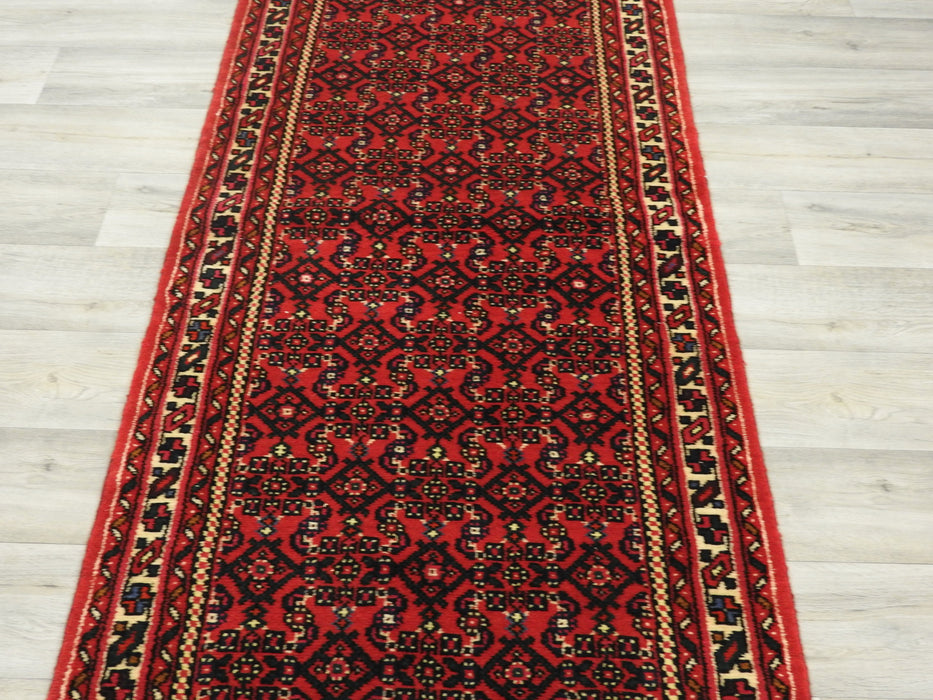 Persian Hand Knotted Hossein Abad Runner Size: 80 x 1081cm-Hallway Runner-Rugs Direct