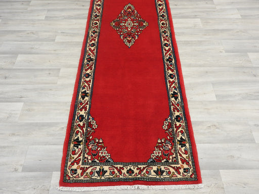 Persian Hand Knotted Arak Hallway Runner Size: 308 x 84cm-Persian Rug-Rugs Direct