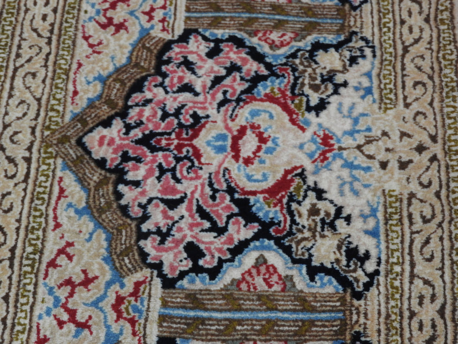 Exquisite Royal Ghab Ghorani Design Persian Hand Knotted Kerman Rug Size: 280 x 418cm-Kerman Rug-Rugs Direct