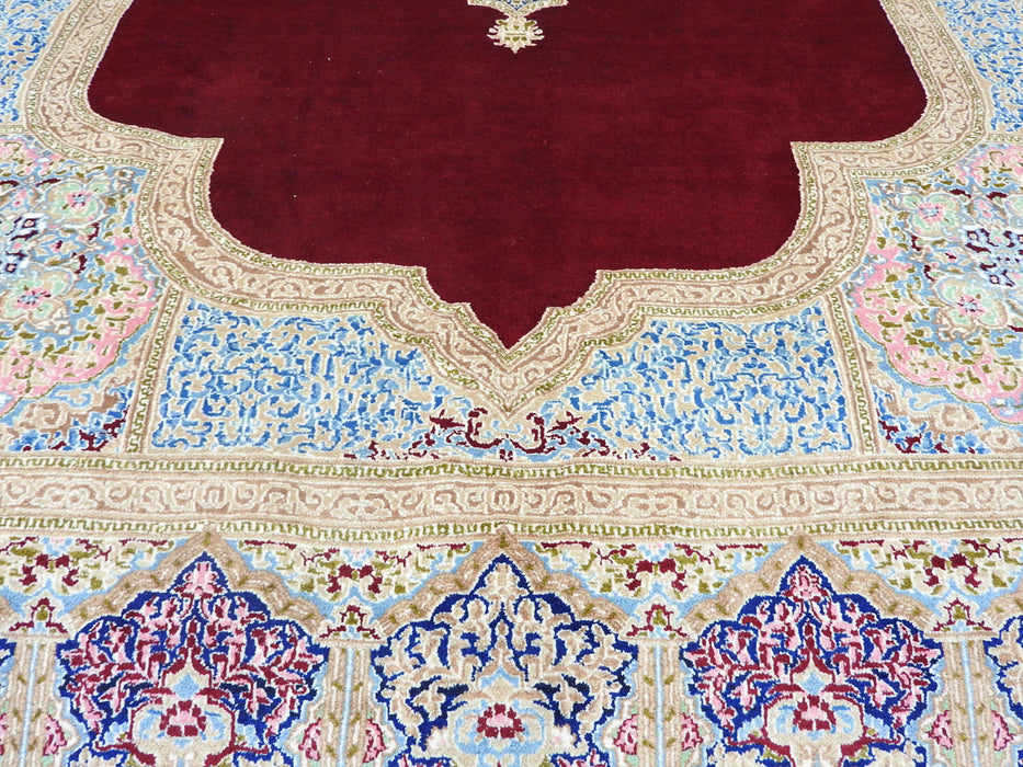 Persian Hand Knotted Kerman Rug Size: 428 x 298cm-Kerman Rug-Rugs Direct