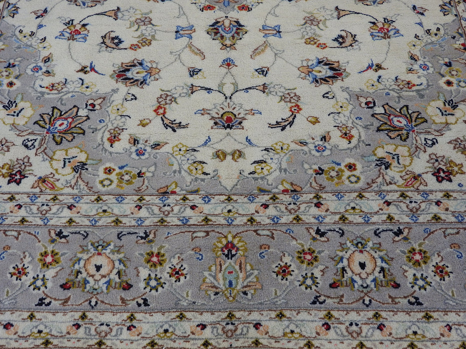 Persian Hand Knotted Kashan Rug Size: 295 x 202cm-Kashan Rug-Rugs Direct